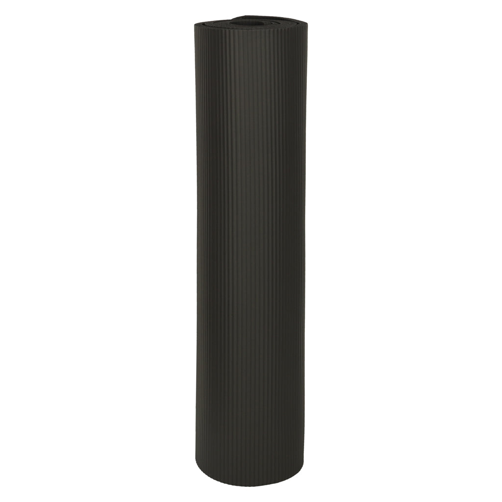 Mata do ćwiczeń jogi gimnastyczna treningowa fitness karimata gruba 1,5cm czarna + pokrowiec