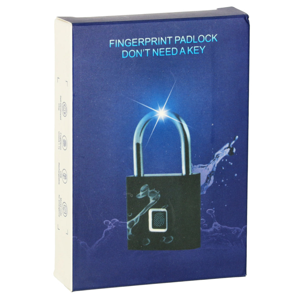 Kłódka zamek elektroniczny na odcisk palca wodoodporny inteligentny USB